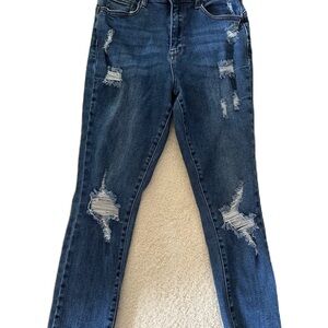 WAX JEAN BUTT, I LOVE YOU Women’s ripped denim jeans. Size 11/30